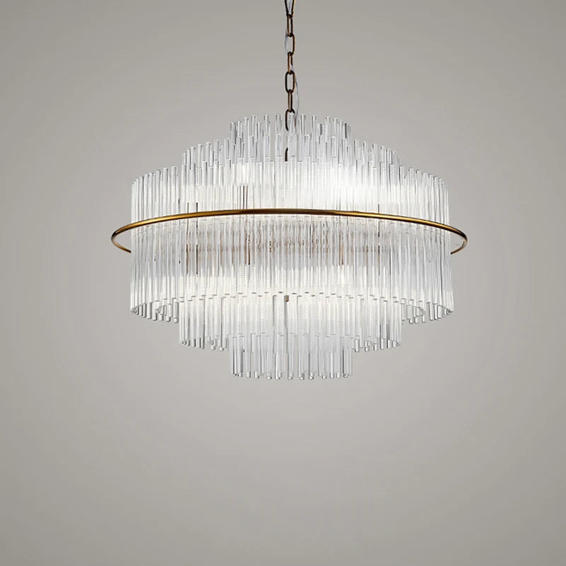 Round Oval Crystal Designer LED Chandelier – Gold, Silver &amp; Chrome Luxury Lighting