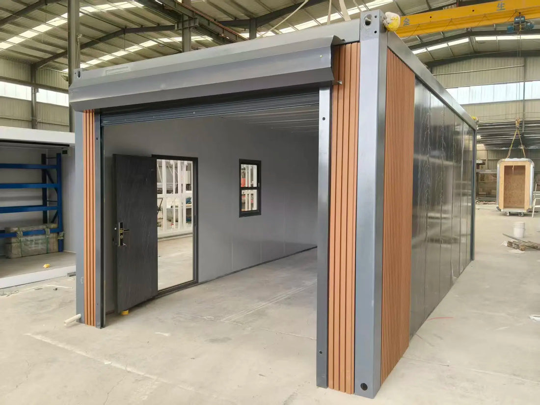 Modern Container Garage: Prefabricated Steel Carport, Multi-Vehicle Parking Shed