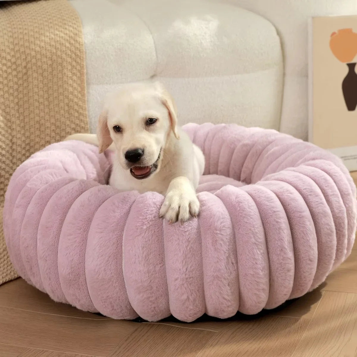 New Comfy Round Pet Bed for Dog Soft Cat Bed 