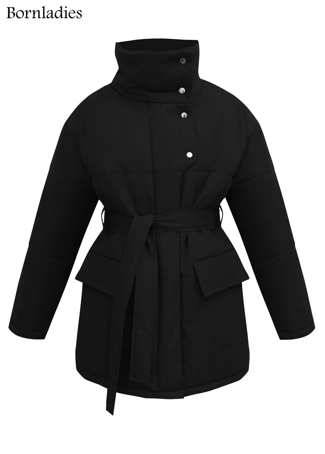 New Fusion Designed Quilted Jacket Women Winter Loose Parkas Coat Jackets