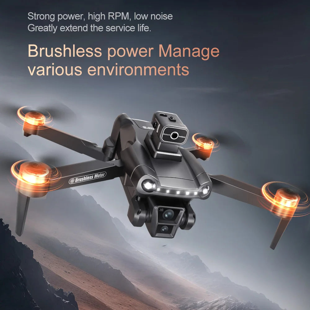 V198MAX GPS Drone 8K Professional Camera Aerial FPV Brush Laser Obstacle with Large Screen Remote Control Folding Dron