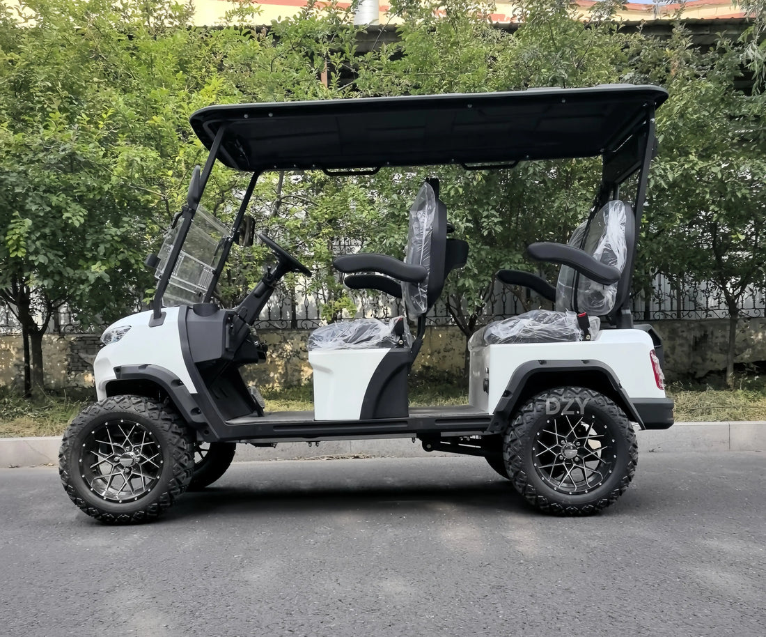 Customized Electric Golf Cart 2+2 4-Seater Lithium Battery Practical Golf Off-Road Vehicle Electric Golf Cart