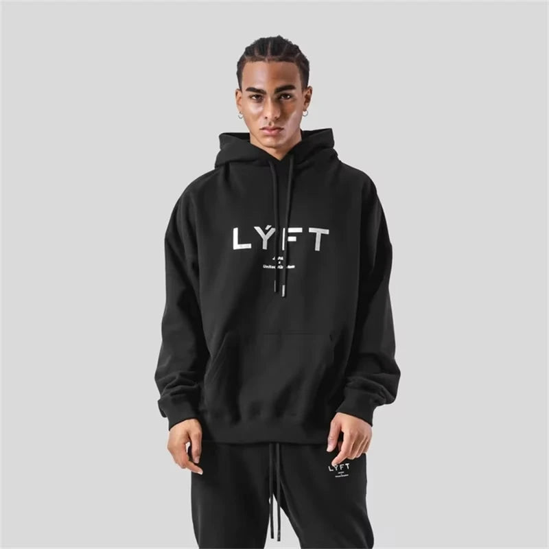 New Fusion LYFT Men Hoodies Winter Fleece Warm Mens Sweatshirt Fashion Streetwear Branded Wear