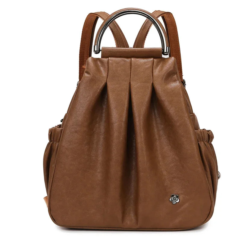 Fashion Backpack for Women Luxury Designer Rucksack Retro Style  Multi-Functional Travel Bag