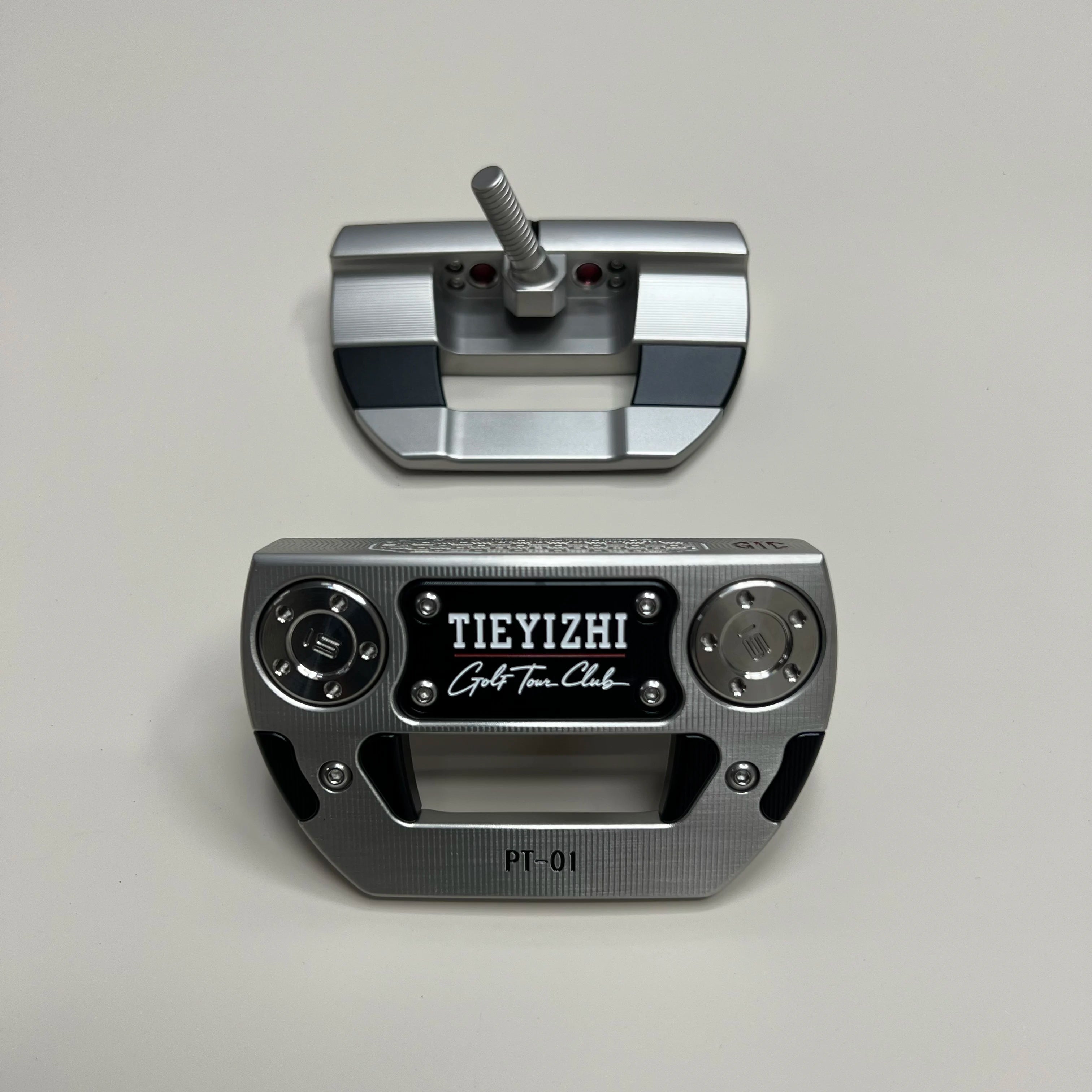 New Carbon Steel Embedded Faceplate Golf Putter Head 