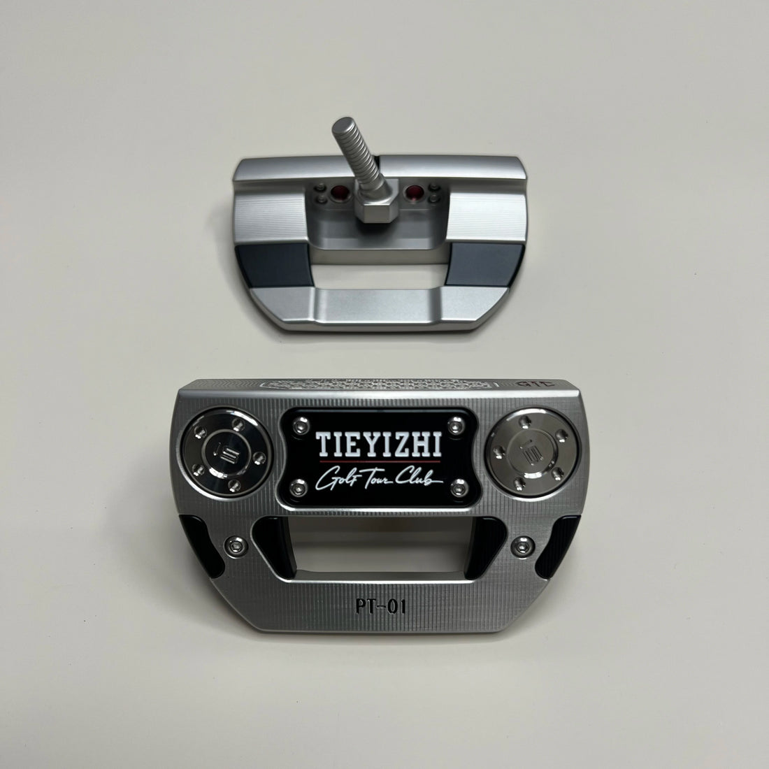 New Carbon Steel Embedded Faceplate Golf Putter Head 