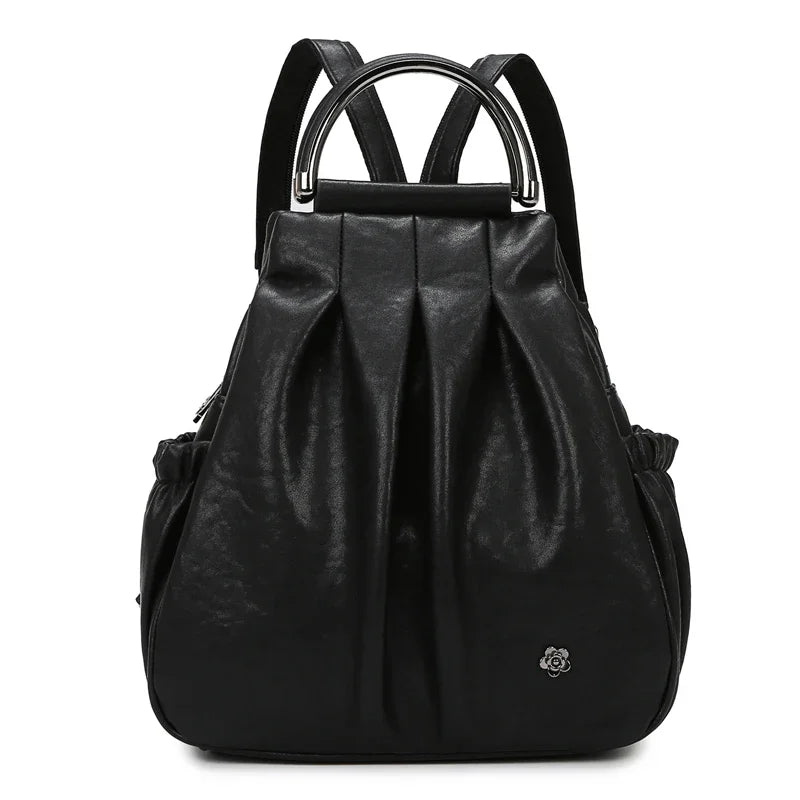 Fashion Backpack for Women Luxury Designer Rucksack Retro Style  Multi-Functional Travel Bag