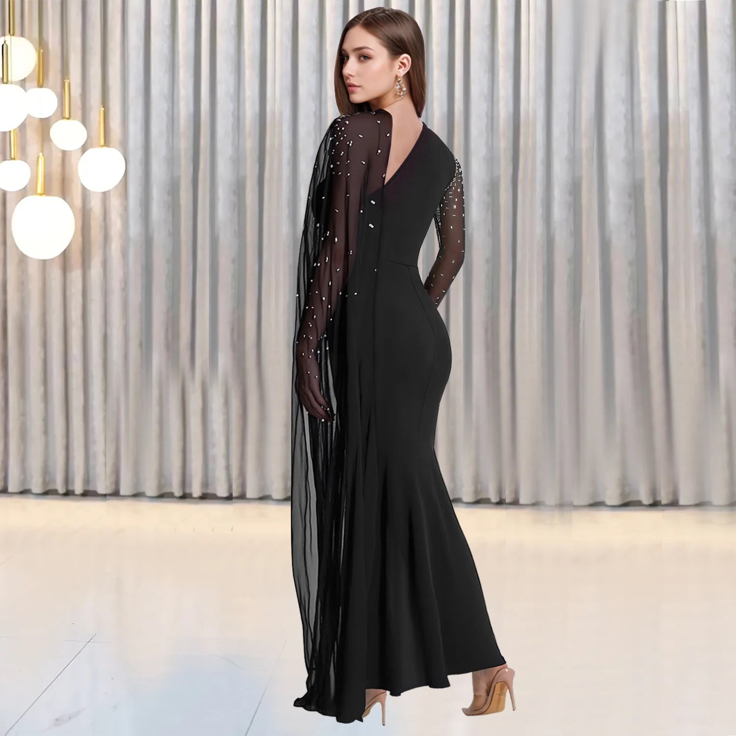 New Women Modern Wedding Party Long Dress Luxury Party Outfits