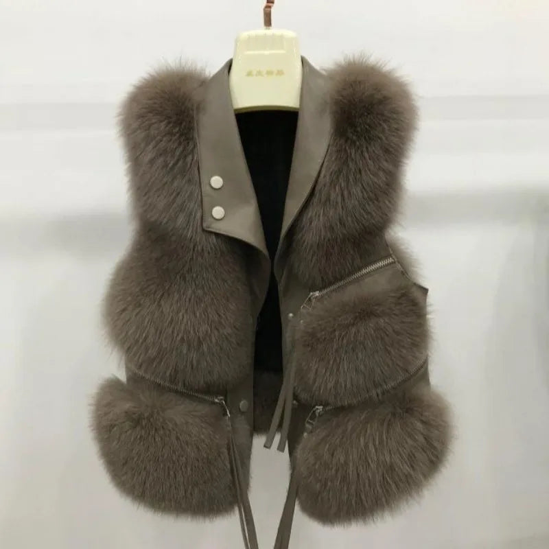 New Women' Winter Fashion  Fur Vest Jacket, Short Coat, Autumn and Winter, Stylish Jackets