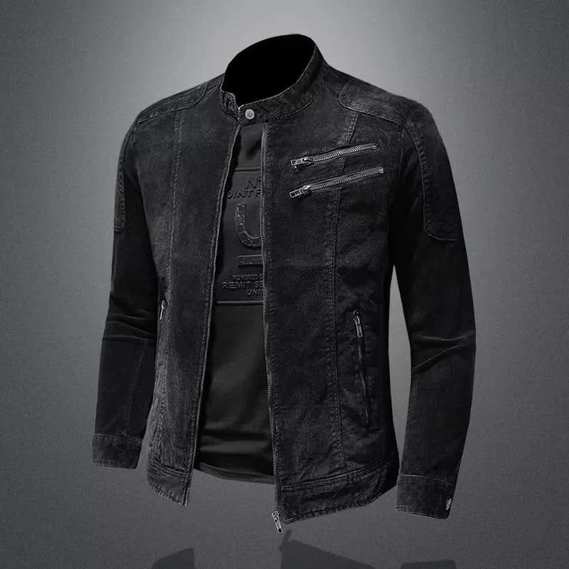 New Mens Denim Versity Jacket Stylish Wear