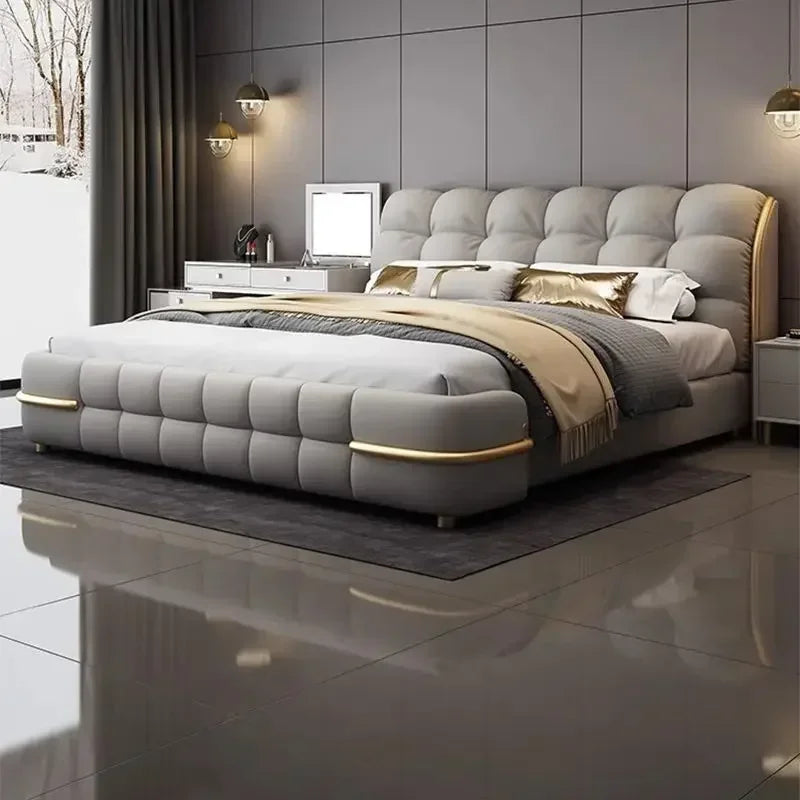 Luxury King Size with California King Bed Frame with Mattress
