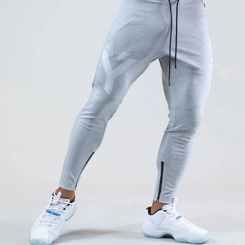 Premium Mens Breathable New Design Zipper Trousers, Leisure Fitness Pants, Running Casual Wear 