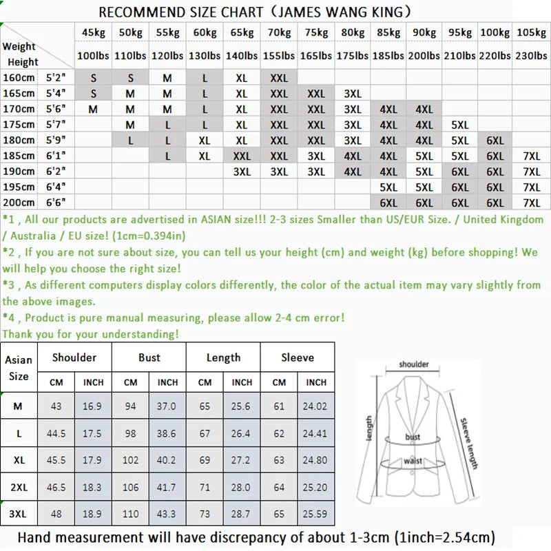 Mens Modern Business Slim-Fit Suit Blazer Jacket