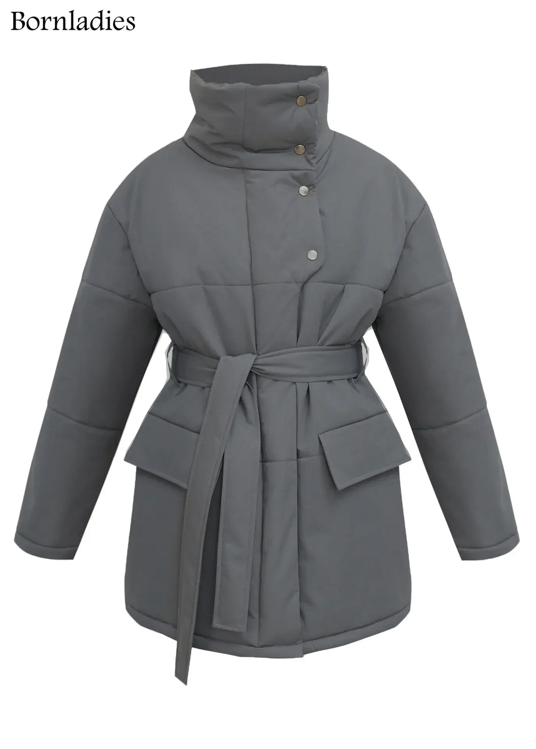 New Fusion Designed Quilted Jacket Women Winter Loose Parkas Coat Jackets