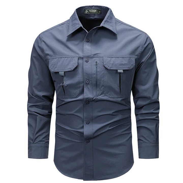 New Spring Autumn Mens Tactical Work Long Sleeve Shirt
