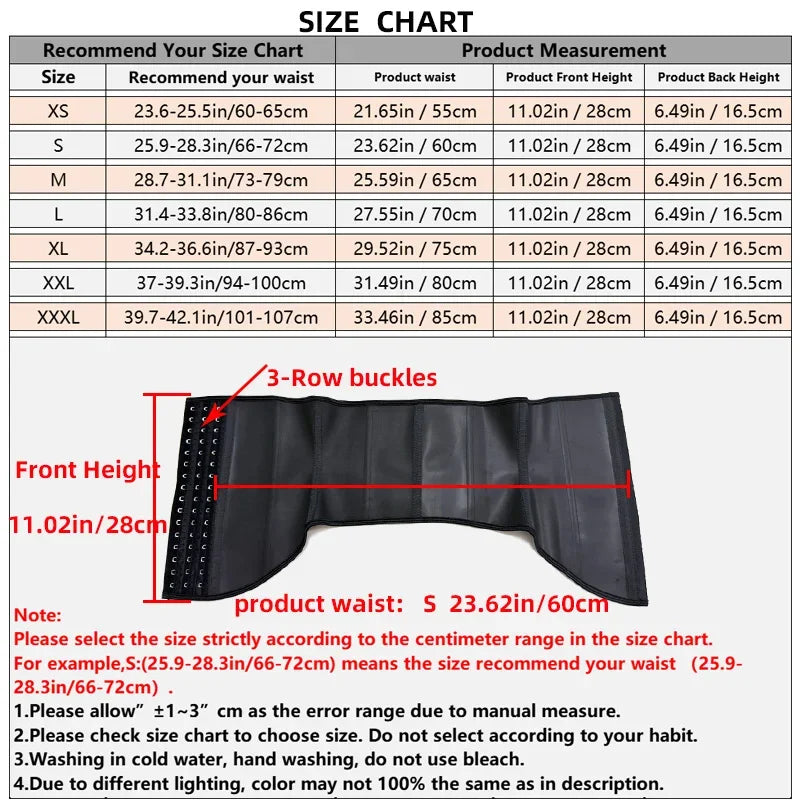 Women Latex Waist Trainer – Tummy Control Shapewear Slimming Belt