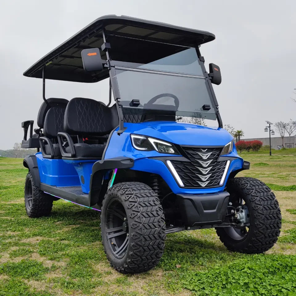 Customized Electric Golf Cart 2+2 4-Seater Lithium Battery Practical Golf Off-Road Vehicle Electric Golf Cart