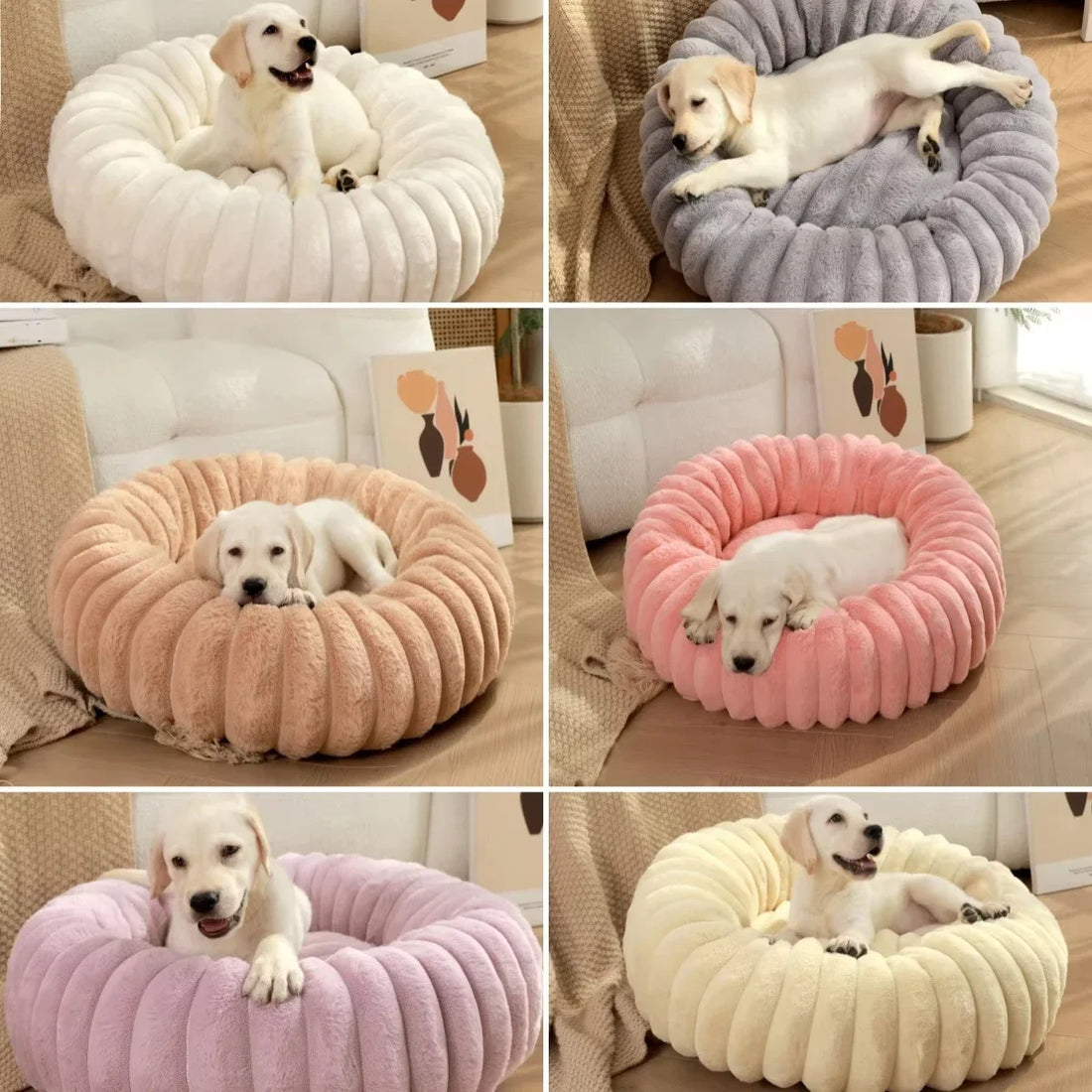 New Comfy Round Pet Bed for Dog Soft Cat Bed 