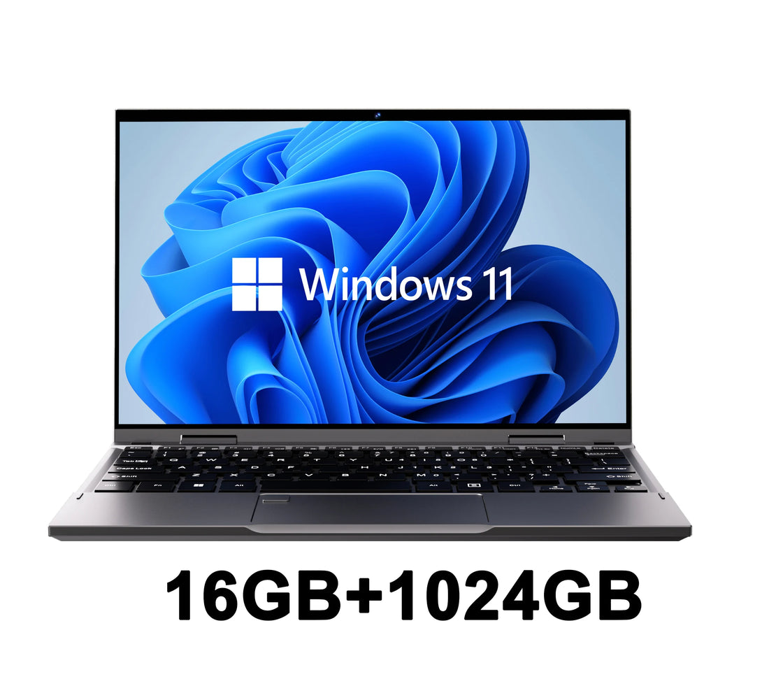 New 2 in 1 Touchscreen 10.95" Laptop 360° Flip Laptop  Celeron N95 Windows 11 16GB DDR5 2TB SSD Aluminum Alloy Body Notebook PC