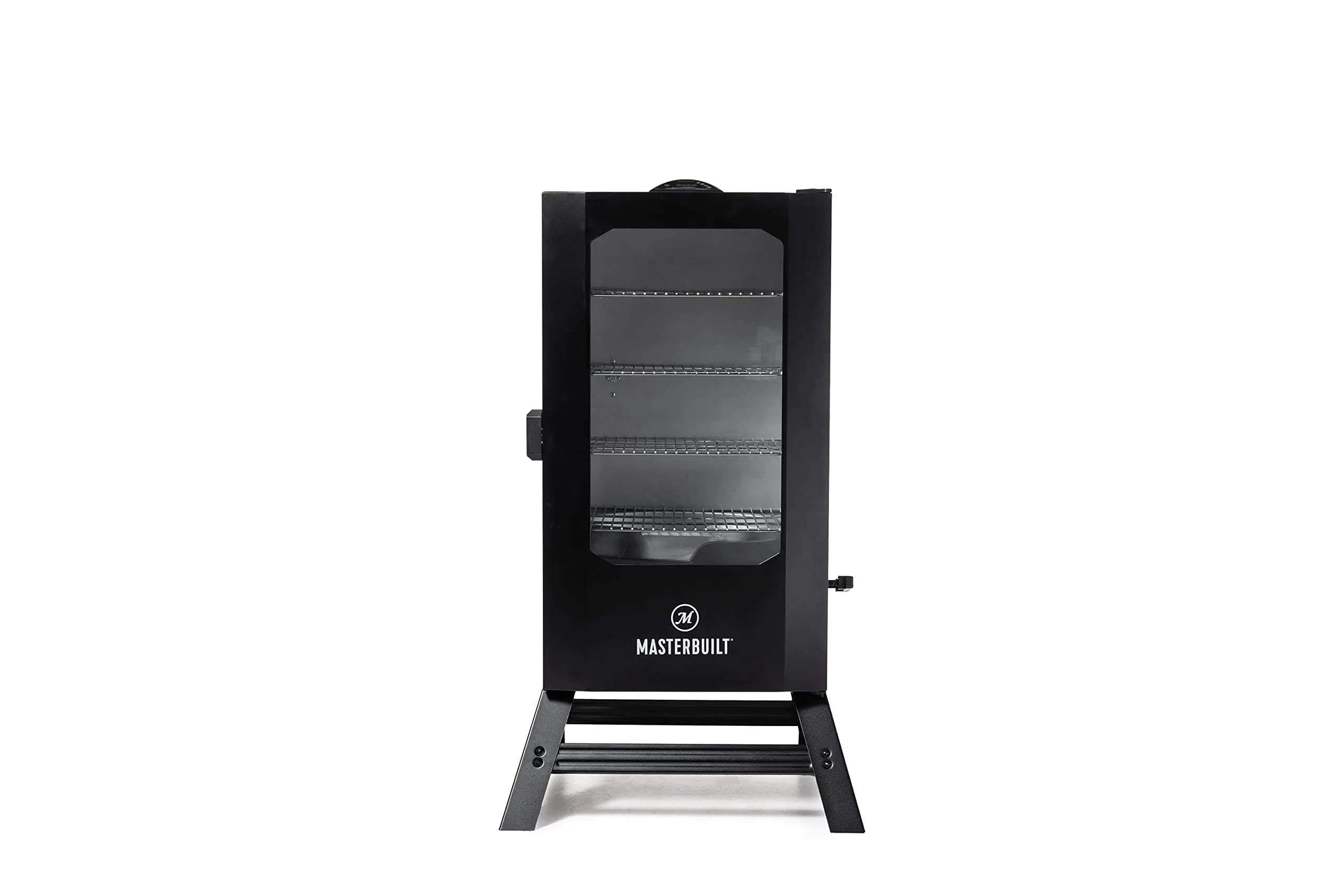 Masterbuilt® Digital Electric Vertical BBQ Smoker with Leg Kit, Side Wood Chip Loader and 710 Cooking Square Inches in Black