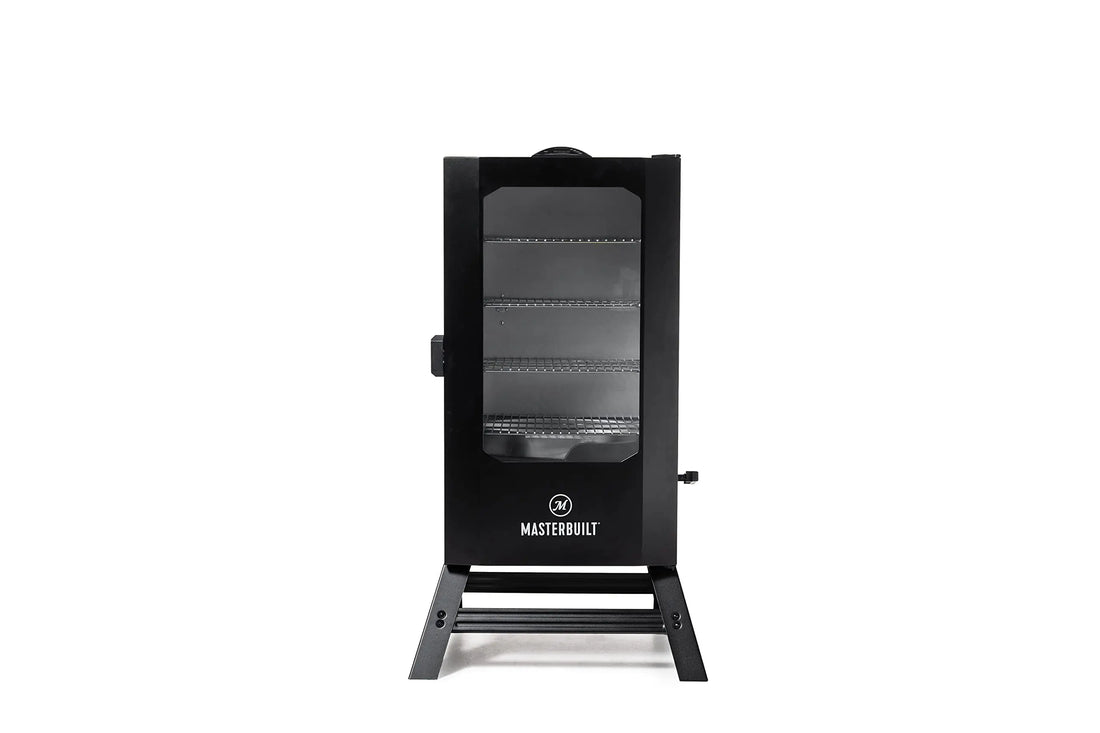 Masterbuilt® Digital Electric Vertical BBQ Smoker with Leg Kit, Side Wood Chip Loader and 710 Cooking Square Inches in Black