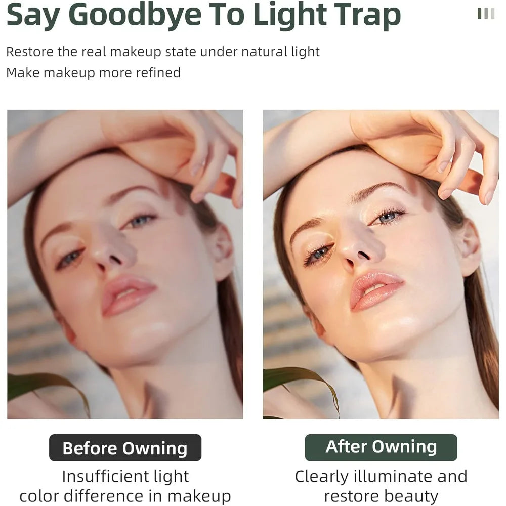 New 360 Rotation Jewelry Armoire with LED Lights