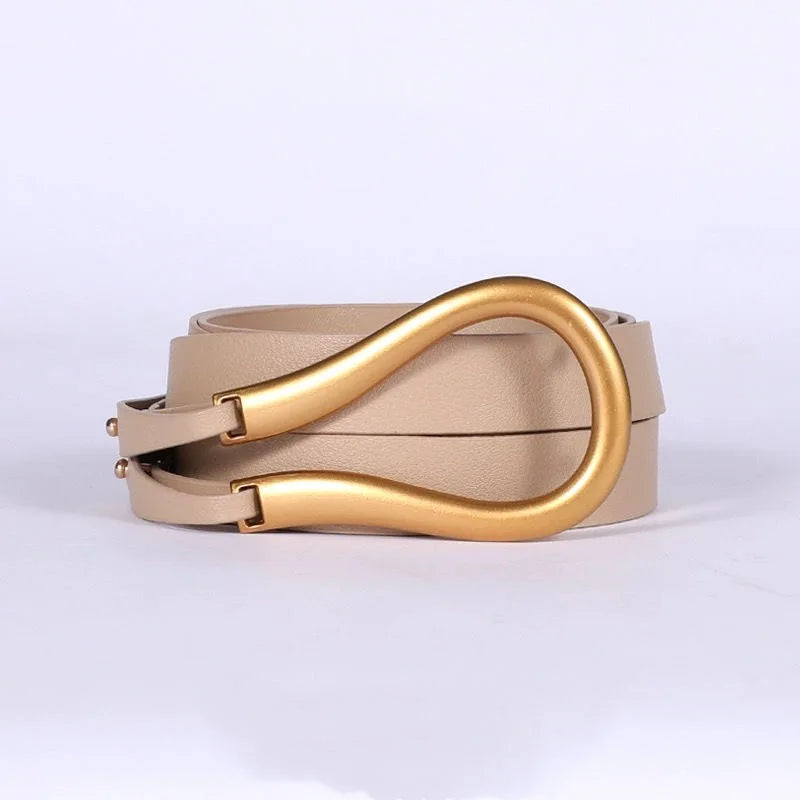 Luxury Women Buckle Decoration Belt, Fashion, Versatile Horseshoe , Suit with Dress, Shirt