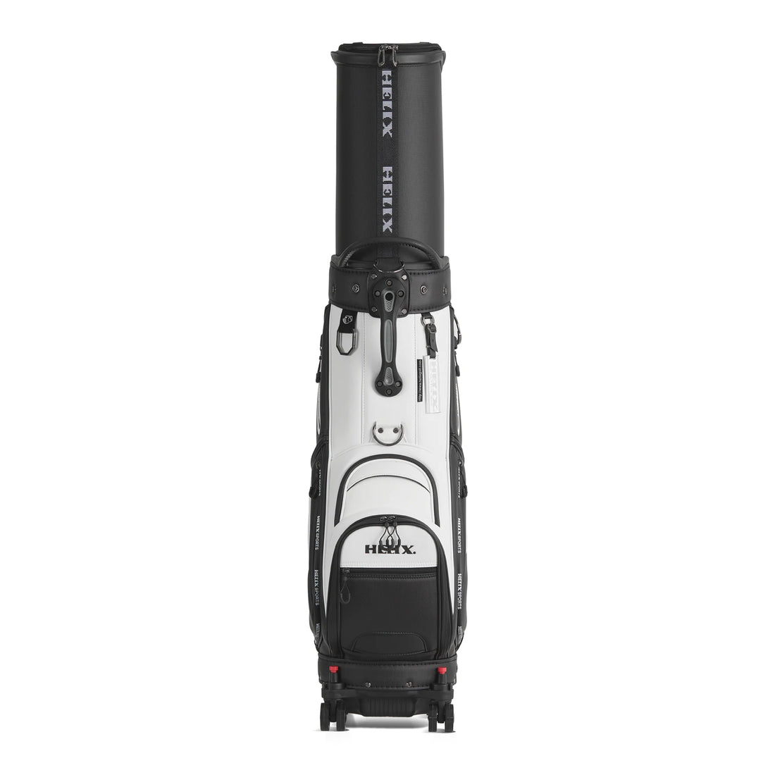 Premium Golf Bag with Wheels  Retractable Top Traveling Full Length Divider