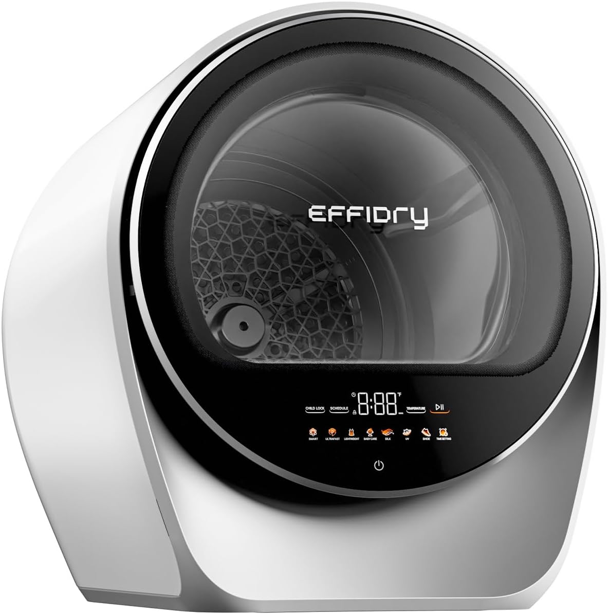 Effidry dryer with digital display on a white background