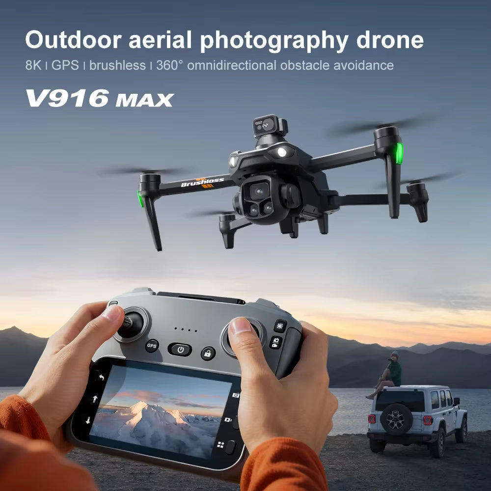 New Avanced GPS Return Drone 5G 8K HD  Drone Cam Remote with Extra Battery