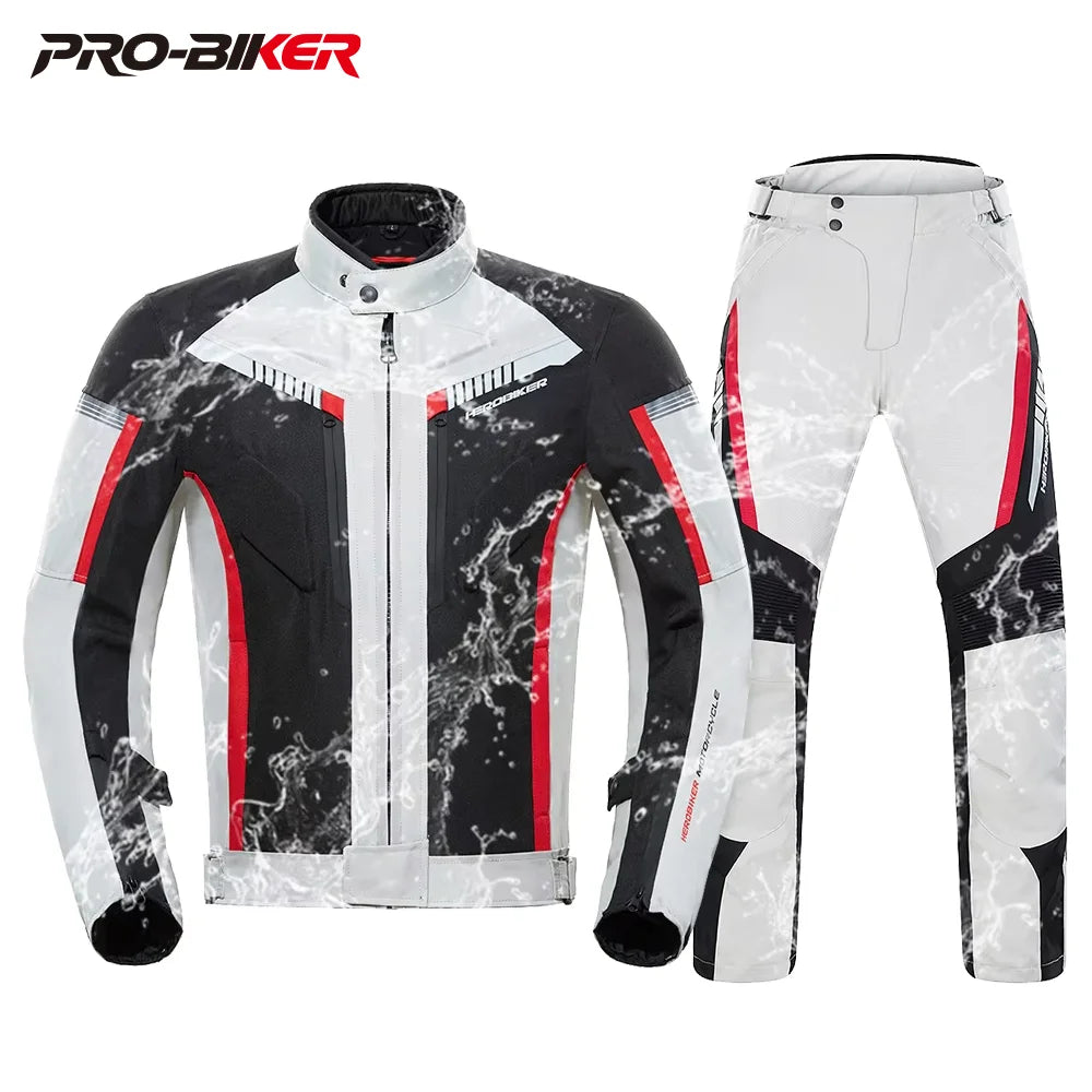 New Waterproof Motorcycle Mens Racing Jacket 