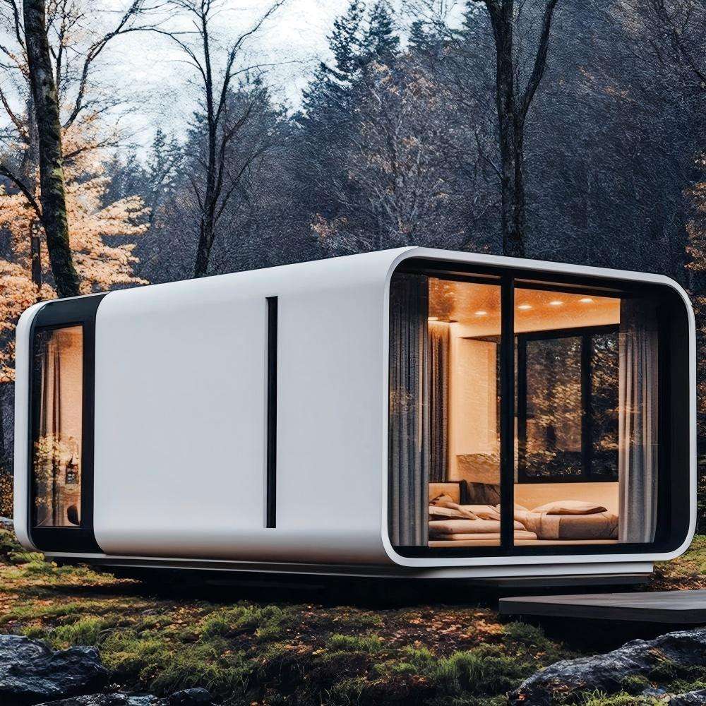Modern Camping Moveable Apple Capsule Prefabricated Tiny House