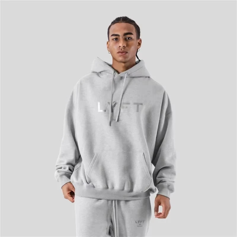 New Fusion LYFT Men Hoodies Winter Fleece Warm Mens Sweatshirt Fashion Streetwear Branded Wear