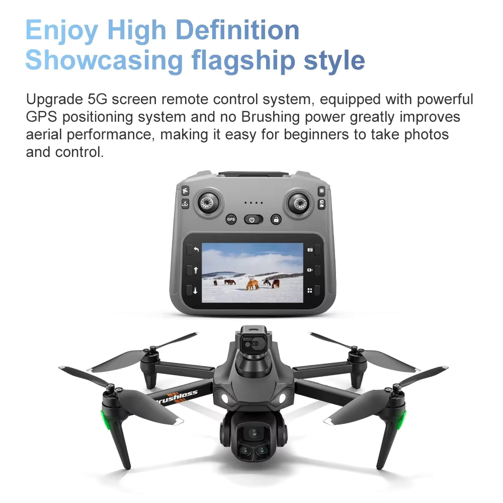 New Avanced GPS Return Drone 5G 8K HD  Drone Cam Remote with Extra Battery