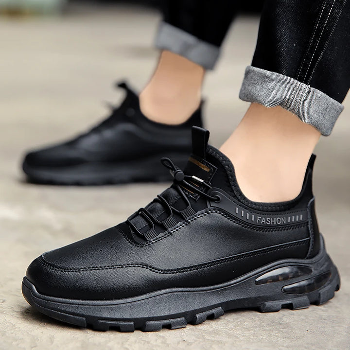 High Quality Sneakers Men Leather Low Top Casual Shoes