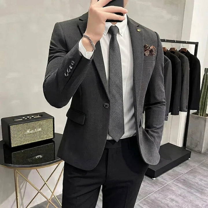 Premium Mens Blazer Autumn Spring Fashion Party Wear