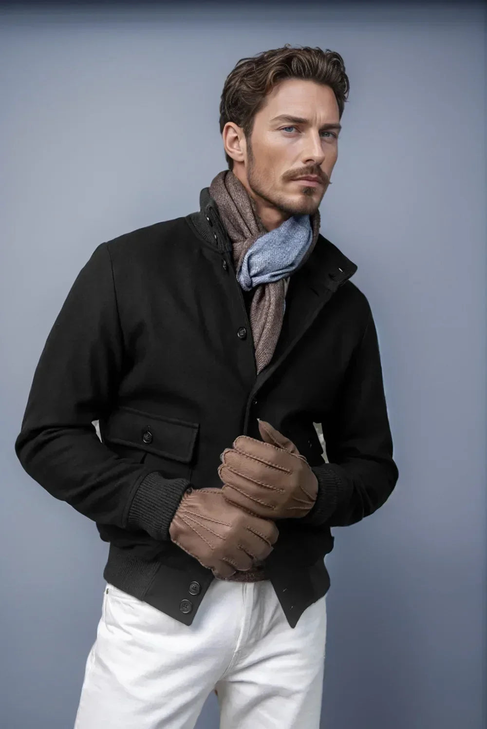 New Mens Casual Woolen Style Fashion Jacket