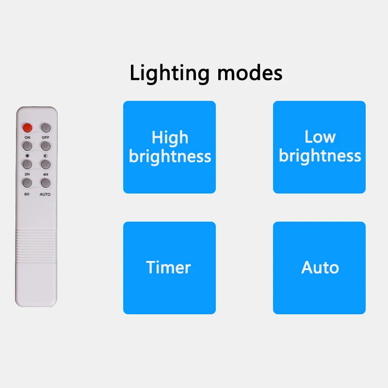 Premium Remote Control Solar Lights Outdoor Waterproof Home Security  