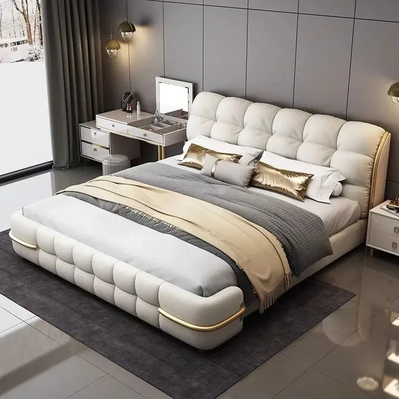 Luxury King Size with California King Bed Frame with Mattress