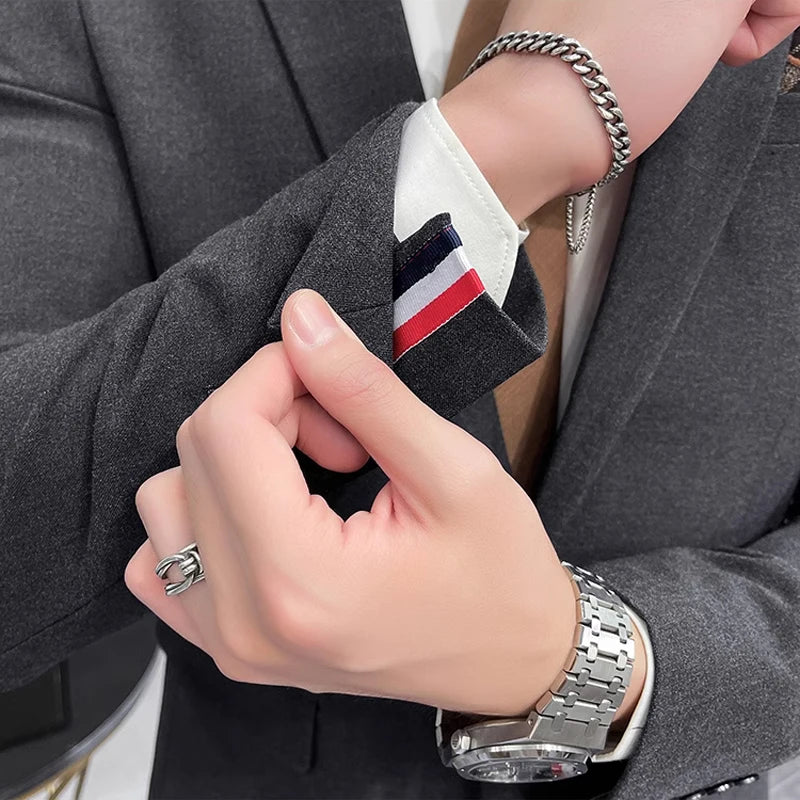 Premium Mens Blazer Autumn Spring Fashion Party Wear
