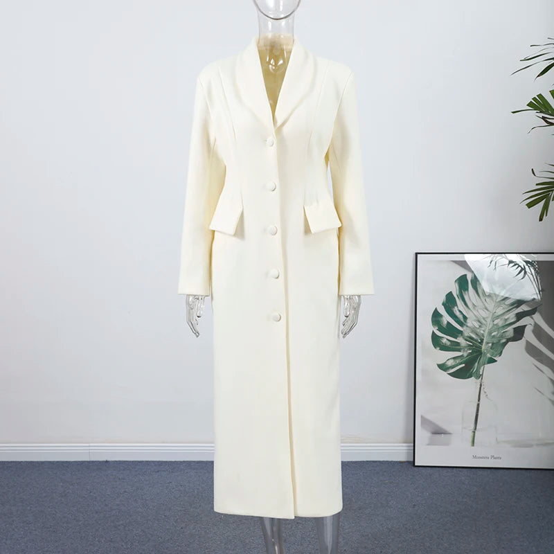New Slim Woolen Long Women Coat Winter Wear
