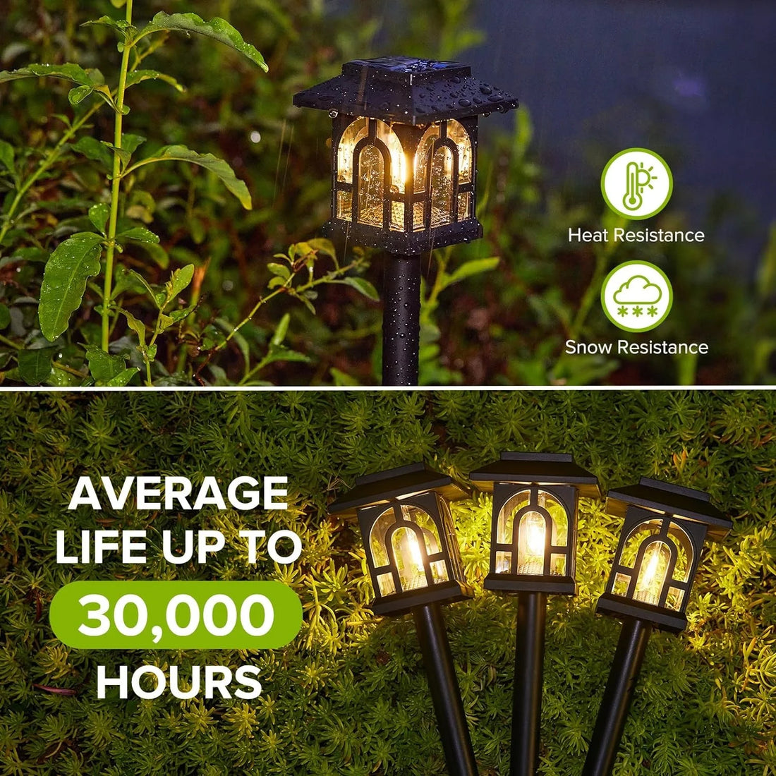 Modern Solar Pathway Lights Outdoor Home Garden