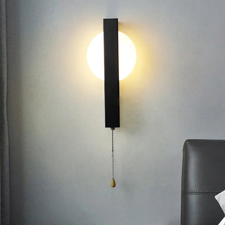 Nordic Wall Lamps with Pull Switch Bedroom Modern Home Decor