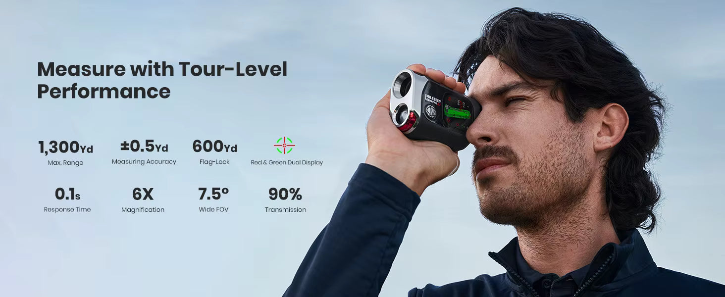 Genpro Multipurpose G1 Golf Rangefinder with Touchscreen GPS & Accessories