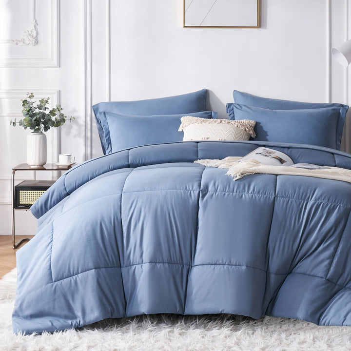 New 7-Piece Luxury Bed Comforter Blanket Set 