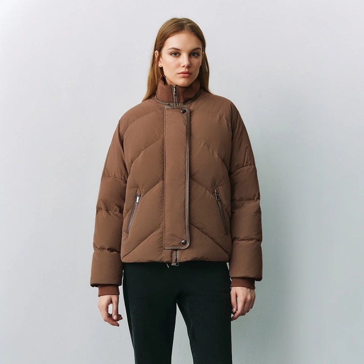 K1985X Luxury Women'S Clothing Winter 90% White Goose down Coats Ladies Clothes Puffer Jackets