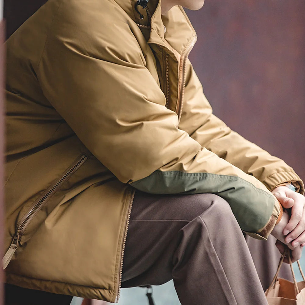 Mens Premium Hooded down Winter Jacket 