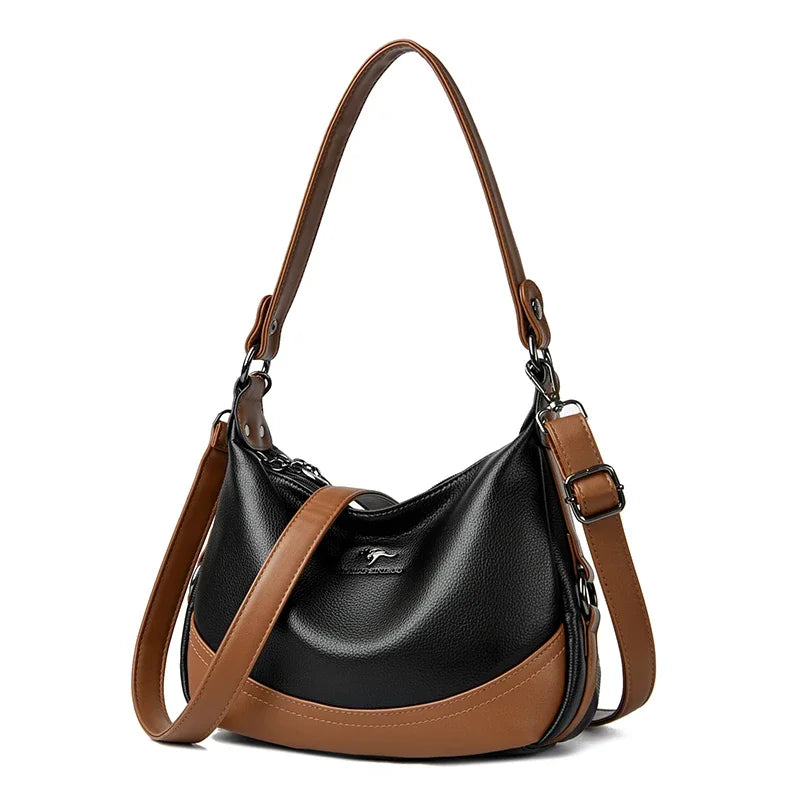Women'Leather High-Quality Handbag Luxury Designer Shoulder Crossbody Modern Bag 