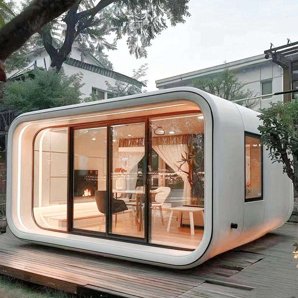 Modern Camping Moveable Apple Capsule Prefabricated Tiny House