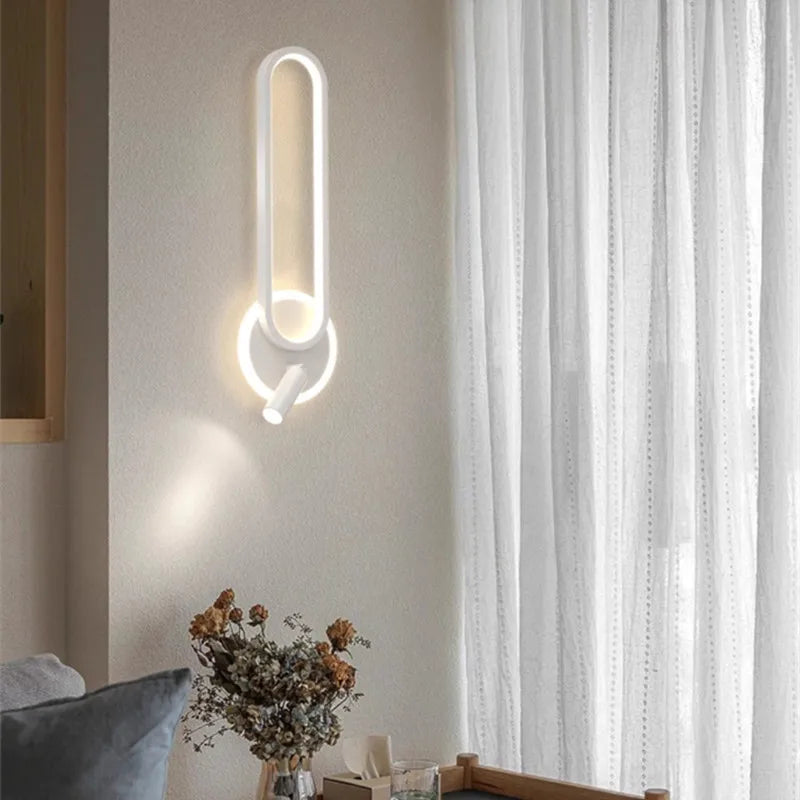 Nordic Bedside Lamp Modern Background Wall Stairwell Wall Lamp 